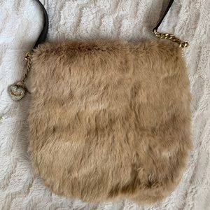 Juicy couture rabbit hair purse